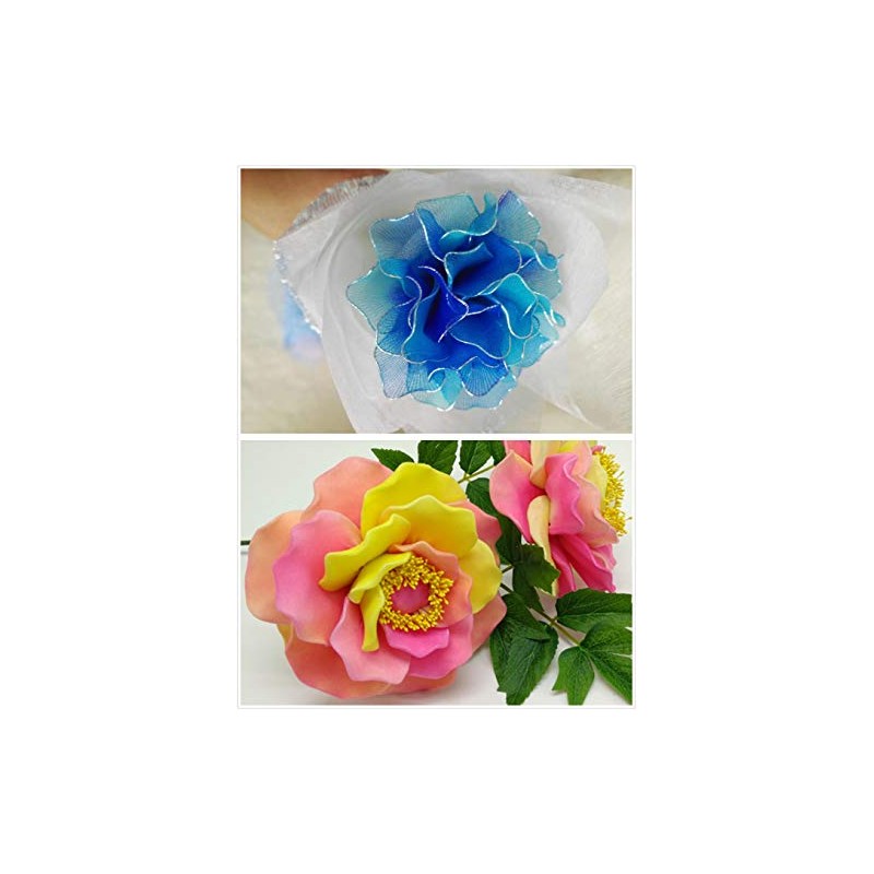 Worlds 10PC Nylon Stockings Flower for DIY Flower Making (Dark