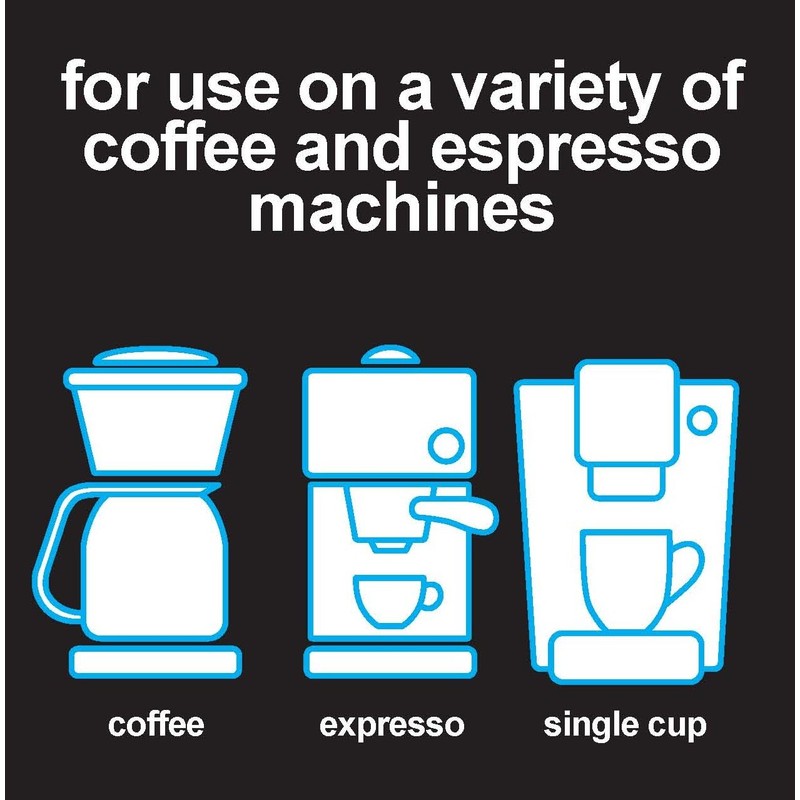 Descaler & Cleaner for Coffee, Expresso Equipment & Kettles by