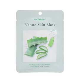Food Aholic Nature Skin Mask Pack 1 Sheet (Aloe) / 네이처 스킨 마스크팩 1매 (알로에)