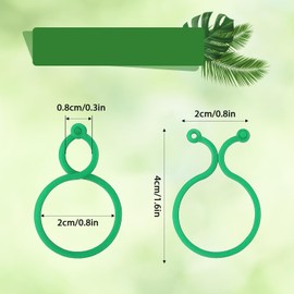 Pflanzen Klammern Befestigung, 50 Stück Taasmoog Pflanzenclips Kunststoff Pflanzenklammern Pflanzen Clips, Kunststoff Kletterpflanzen Clips für Gewächshaus-Gartenarbeit Klettern, mit Pflanzenbinder