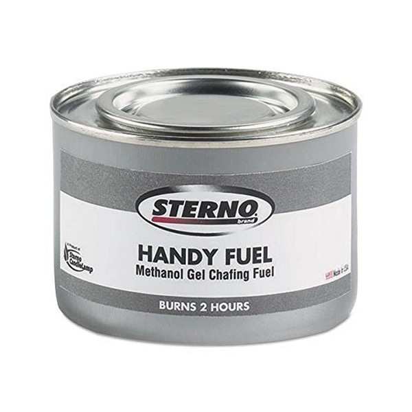 Sterno Handy Fuel Methanol Gel Chafing Fuel, Two Hour Burn, 72 Fuel Chafing Cans, 189.9 G