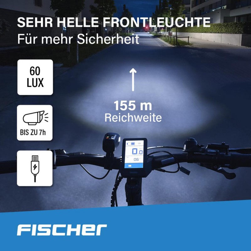 FISCHER USB Lighting Set, Floor Light for More Visibility and