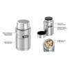 Thermos Stainless King Vacuum Insulated Food Jar, 710ml, Stainless Steel,