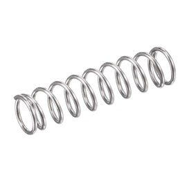 sourcing map Compression Spring Stainless Steel 304 9 mm OD 1 mm Cable Size 9 mm Compressed Length 35 mm Free Length Silver Tone 31.4N Load Capacity Pack of 10