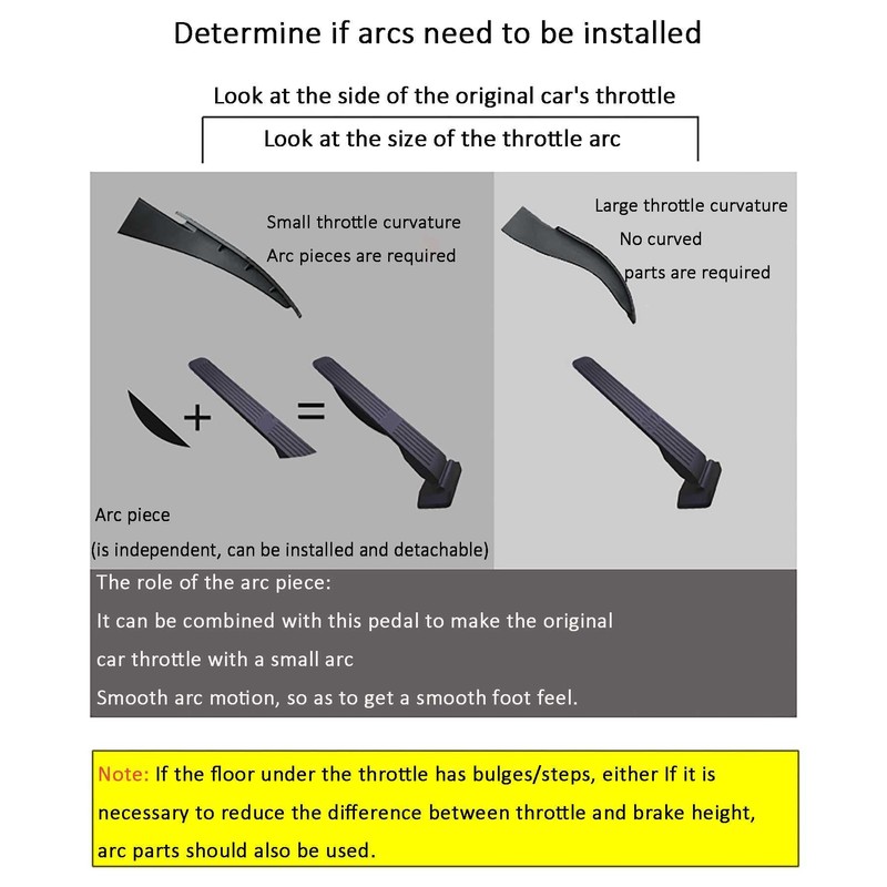 LZAHSH Car Pedal Extender Modification Floor Standing Accelerator, Reduce Fuel