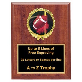 Trophies Fantasy Football Plaque Awards 6x8 Wood Sports Trophy Tournament Free Engraving