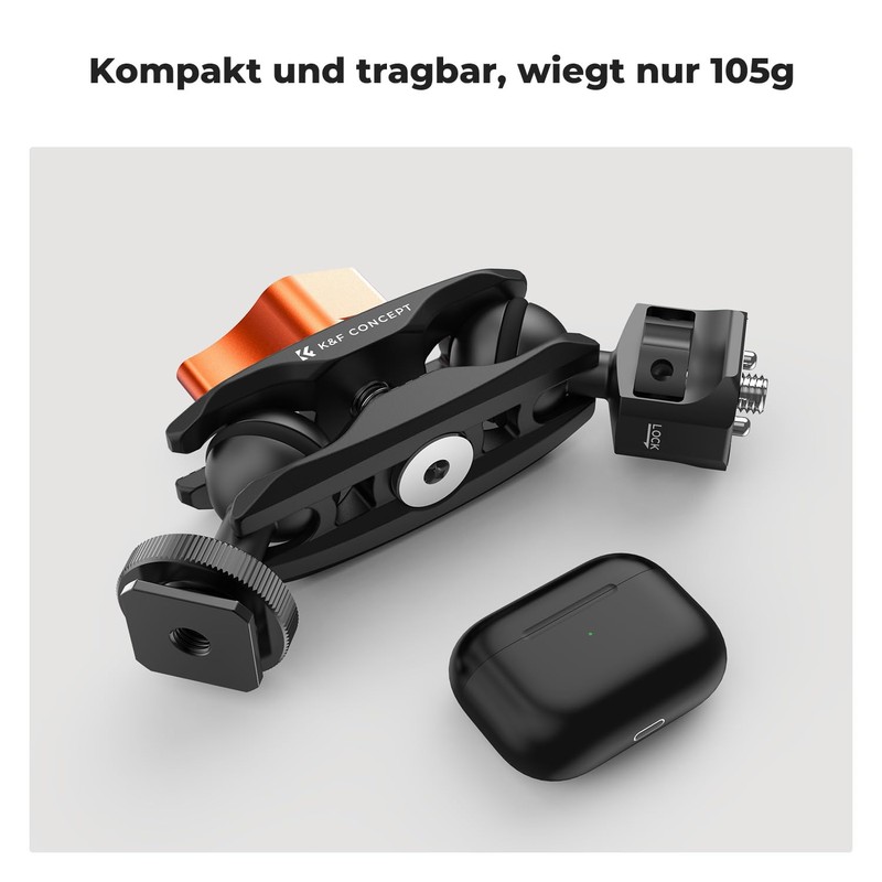 K&F Concept MS27 Magic Arm with Cold Shoe and 1/4