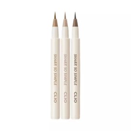 Clio 클리오 샤프 쏘 심플 음영 브러쉬 라이너 0.5g 1호 밀크브라운 2개 (유통기한26년12월) Clio Sharp So Simple Eyeshadow Brush Liner 0.5g #1 Milk Brown 2ea (Expires Dec 2026)