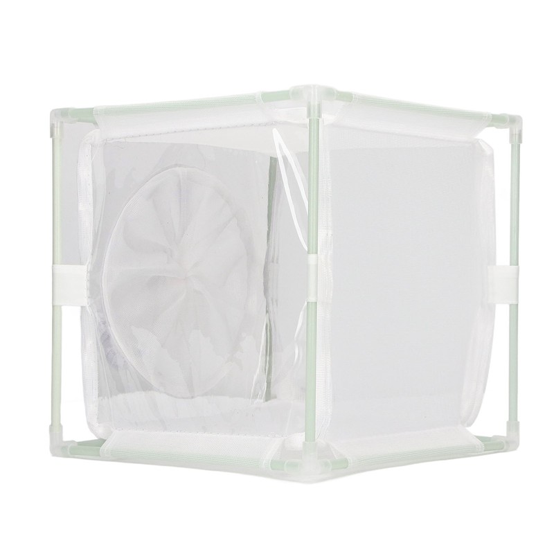 Insect Observation Cage PVC Mesh White Reusable Butterfly Habitat Breeding