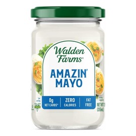 Walden Farms Amazin’ Mayo – Zero Calorie, Sugar Free, Keto & Fat Free Vegan Mayonnaise Alternative for Sandwiches, Salads & Spreads – 12 oz Jar