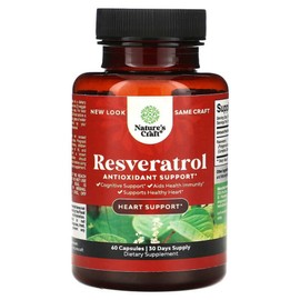 Nature's Craft Resveratrol Polyphenol Natural Food RESVERATROL 1200mg 60 tablets, 1 piece / 네이쳐스크래프트 레스베라트롤 폴레페놀 천연식품 RESVERATROL 1200mg 60정, 1개