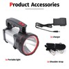 Vanvale Superbright LED Handheld Searchlight Tactical Waterproof Spotlight High Power