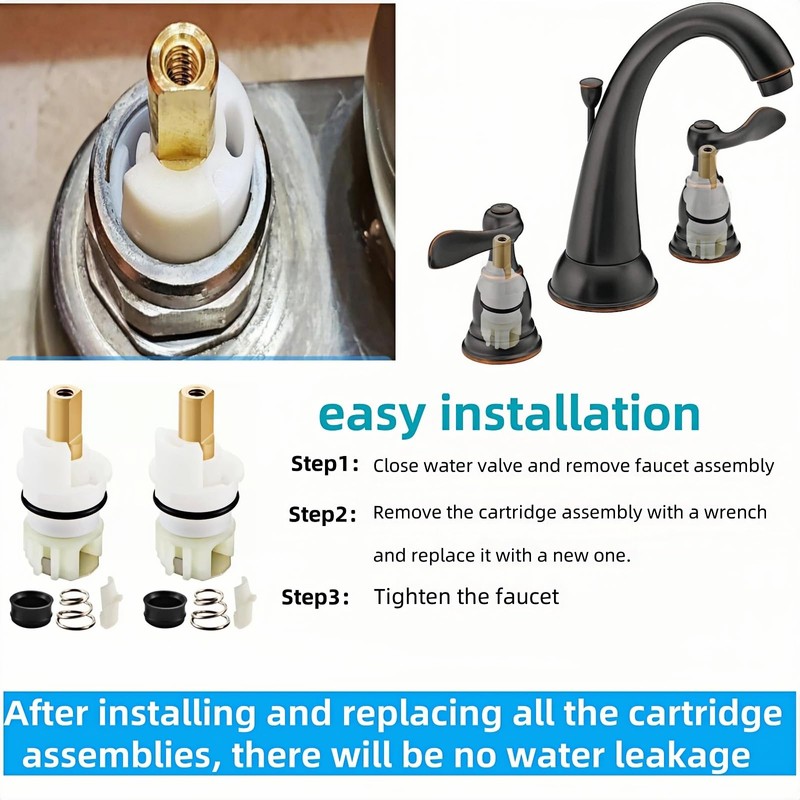 RP25513 faucet stem assembly Replacement Kit,for Delta two handle Faucet
