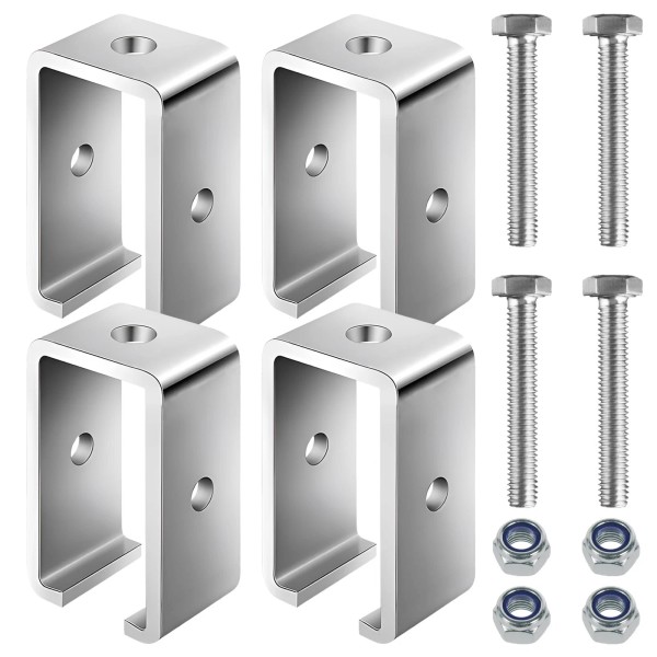 BIAXJUNY Channel Trolley Track Hanger Bracket , 1-5/8 Trolley Track