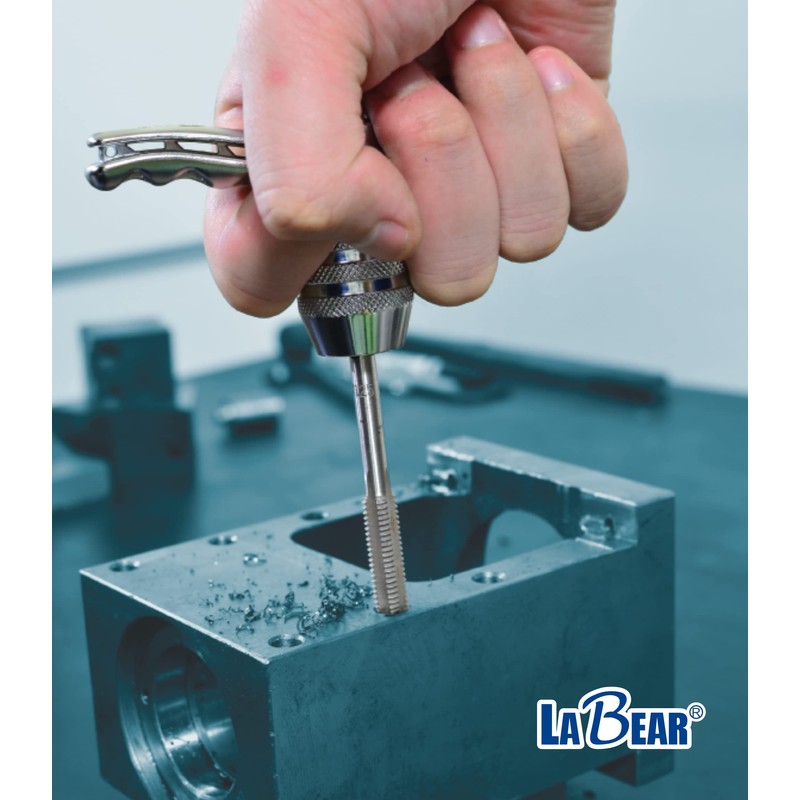 LABEAR 1/4"DR M3~M8 Interchangeable Tap Chuck, Adjustable Tap Socket, tap