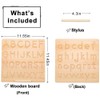 Wooden Alphabet Number Tracing Board Writing Practice Learning Board Educational