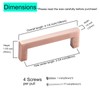 Aibeli 30 Pack 3 3/4 Inch Hole Center Antique Copper