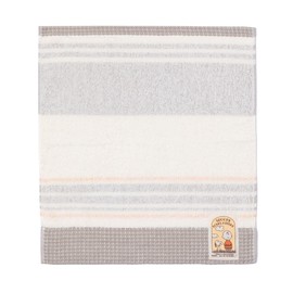 Nishikawa PN3668TW Snoopy Wash Towel, 13.4 x 13.8 inches (34 x 35 cm), Washable, 100% Cotton, Hand Towel, Organic Cotton, PEANUTS XT33606639 Made in Japan Gray