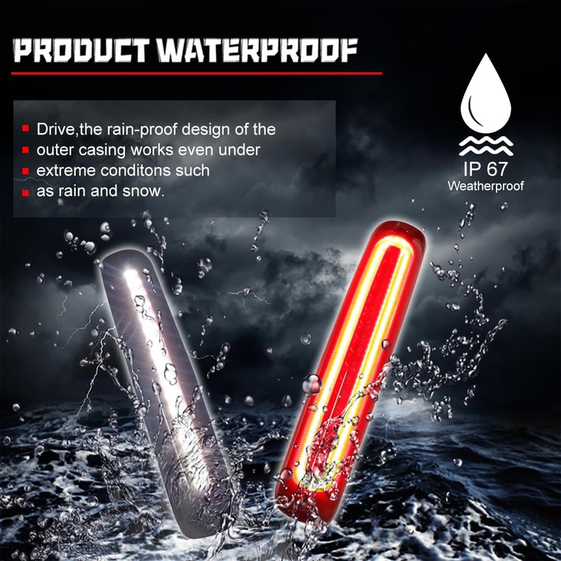 GTINTHEBOX Red Lens High Mount LED Third Brake Light Rear