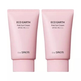 The Saem 더샘 에코 어스 핑크 선 크림 50g x 2개 마일드 The Som Eco Earth Pink Sun Cream 50g x 2 Mild