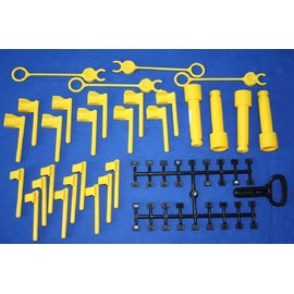 rollytoys 50101800000 Mounting Bag for Multi Trailer (Assembly Aid, Replacement Part for Rolly Toys Pedal Vehicles, Mounting Tools) Black