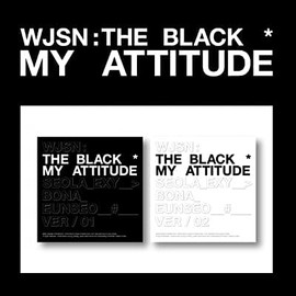 Cosmic Girls WJSN : The Black My Attitude 1st Single Album Version.02 CD+96p PhotoBook+1p Sticker+1p PhotoCard+1p Unit PhotoCard+Message PhotoCard Set+Tracking Kpop Sealed