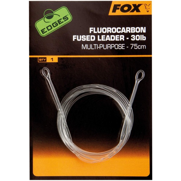 Fox Fluorocarbon Fused Leader 30lb Multi Purpose 75cm (cac719)