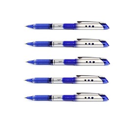 Pilot V Ball Grip Rollerball Pens Medium 0.7mm tip Blue Ink (Pack of 6) Supplied Loose …