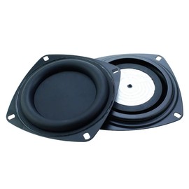 2 Pack 2"/3"/4" 52mm 78mm 105mm Woofer Vibrating Membrane Iron Rubber Vibration Diaphragm Plate Replacement Passive Radiator Film Bass Speaker Subwoofer Loudspeaker Audio Repair (2pcs/3inch)