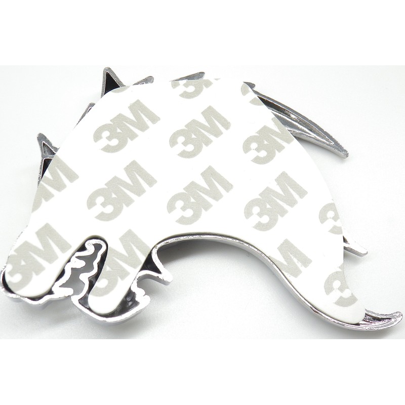 Wolf 3D Metal Car Emblem / Sticker, Left / Right