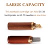 4 Pack Portable Wooden Toothpick Holder for Cinnamon Toothpicks Mini