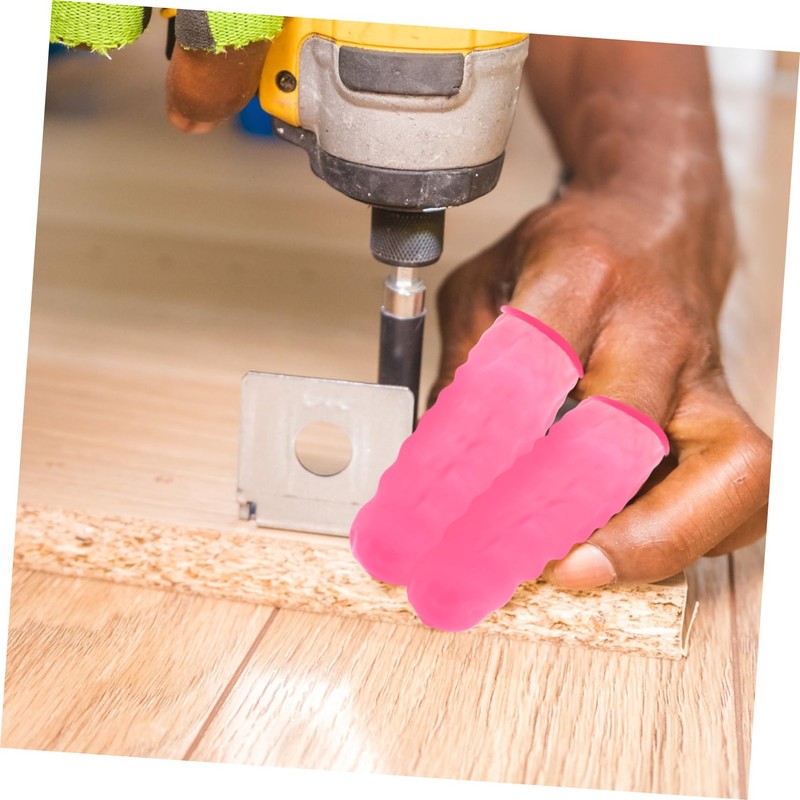 Operitacx 100pcs Finger Sleeves Latex Finger Protectors for Joint Support