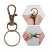 HXSEMAYIG 100 Pieces Key Chain Hooks with Key Rings Swivel