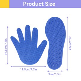 12Pcs Colorful Hands Feet Carpet Markers Hands Foot Shaped Non Slip Floor Markers Integration Toy Game Mat for Classroom Home Carpet Kids Spots Floor Spots for Kids Position Spots Teacher Supplies