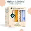 NINTARABABY Burp Cloths - 100% Organic Premium Muslin Cotton, Extra-Large,