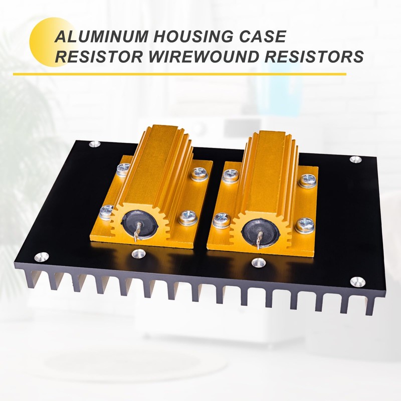 sourcing map 5pcs Aluminium Housing Chassis Wire Wound Wire Wound