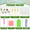 6 Pcs 5D Diamond Painting Wind Chimes Diamond Art Suncatchers