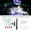 26Pcs TIG Welding Torch Tool Glass Cup Gas Lens Welding