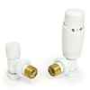 Thermostatic Radiator Valve Angled TRV White – Zeta