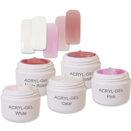 Acrylic Gel with High Stability for Stencil Extension or with Tips (Acrylic Gel Basic 5 x 5 ml)