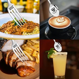 30th Birthday Gifts for Her Him Best Friend 30 Birthday Tableware 30 Year Old Gifts for Men Women Friends 30th Birthday Presents for Sister Brother Cousin 30 th Birthday Gift Fork Spoon Set 2 Pcs