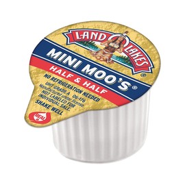 Land O Lakes Mini Moos Creamer Half & Half Cups 192Count 54 Fl Oz (Pack May Vary), Individual Shelf-Stable Half & Half Pods for Coffee Tea Hot Chocolate, Made With Real Cream