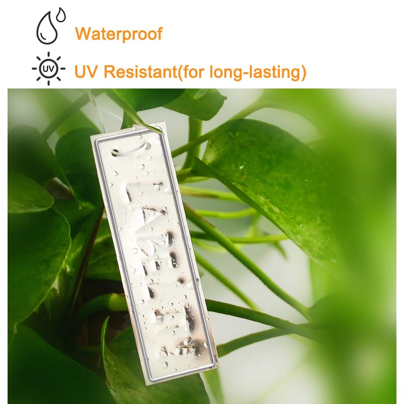 Coolrunner Plant Labels, Aluminum Plant Tags with 6 Inch Wires