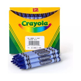 Crayola Blue Bulk Crayons, 12 Count