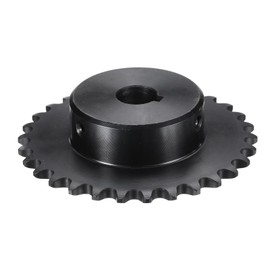 sourcing map #35 Chain Roller Sprocket B Type, 5/8" Bore 30 Tooth Single Strand Chain Sprocket, Carbon Steel, Keyway with Set Screws