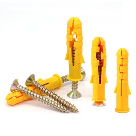 Lakada Expansion Dowel Screws Set of 60 Impact Dowels 8 x 40 Frame Dowels Nail Dowels Universal Dowels Concrete Screws with Aerated Concrete Dowels 8 mm Content