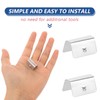 Wind Deflector Clips,20 Pcs Stainless Steel Car Window Deflector Fittings