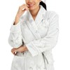 Charter Club Floral-Print Wrap Plush Robe, Floral, Size M/L