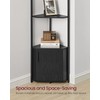VASAGLE Corner Shelf with Storage, 5-Tier Corner Storage Cabinet, for