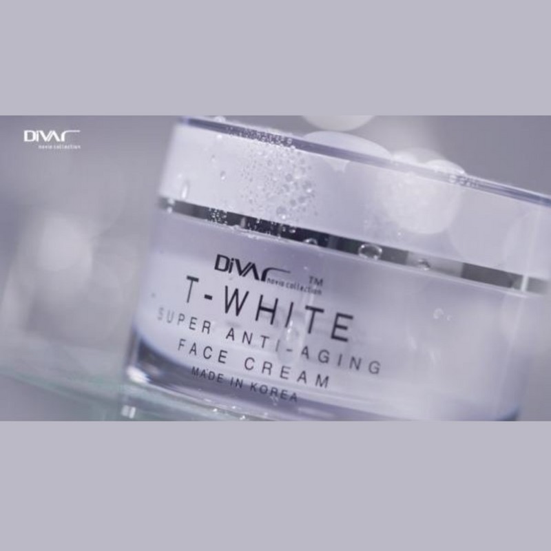 Diva T-White Anti-Aging Cream Skin Wrinkle Improvement Cosmetic 50ml /